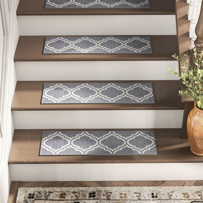 Alcott Hill® Arette Gray Stair Tread & Reviews Wayfair